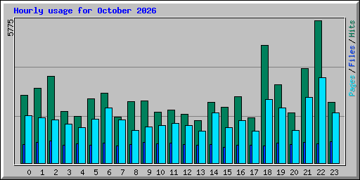 Hourly usage for October 2026